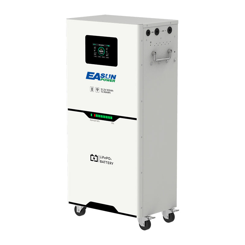 Batteria Solare Easun da Parete 15 kWh 51.2V 300Ah LiFePO4 – Backup per Casa e Off-Grid, Emergenze, Campeggio