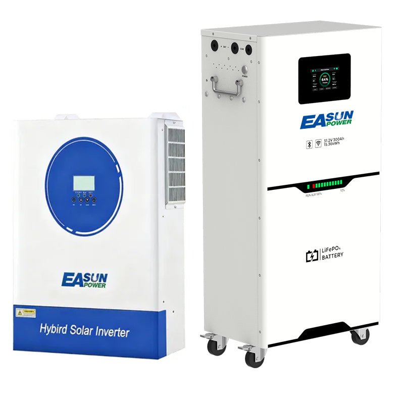 Batteria LiFePO4 15 kWh 48 V (51,2 V nominale) 300 Ah per Accumulo Solare/Fotovoltaico/Off-Grid | EASUN