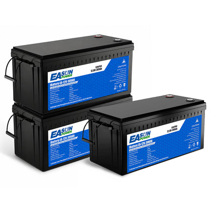 Batteria LiFePO4 12V 300Ah EASUN per Camper, Caravan, Barca e Fotovoltaico Off-Grid