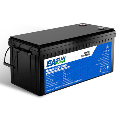Batteria LiFePO4 12V 300Ah EASUN per Camper, Caravan, Barca e Fotovoltaico Off-Grid