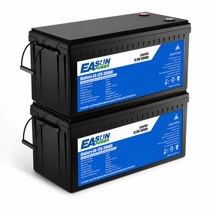 Batteria LiFePO4 12V 300Ah EASUN per Camper, Caravan, Barca e Fotovoltaico Off-Grid