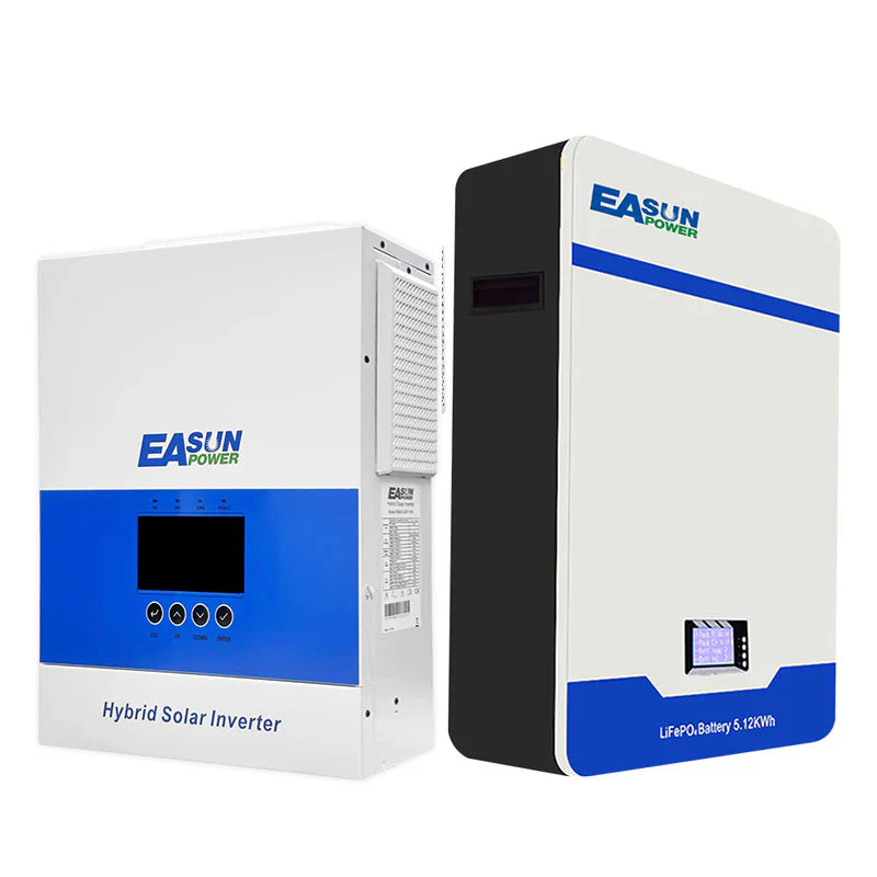 Batteria Accumulo Solare LiFePO4 5kWh 51.2V 100Ah da Parete | Easun