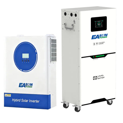 Batteria LiFePO4 15 kWh 48 V (51,2 V nominale) 300 Ah per Accumulo Solare/Fotovoltaico/Off-Grid | EASUN