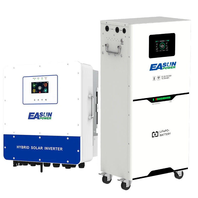 Batteria LiFePO4 15 kWh 48 V (51,2 V nominale) 300 Ah per Accumulo Solare/Fotovoltaico/Off-Grid | EASUN