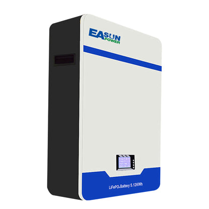 Batteria Accumulo Solare LiFePO4 5kWh 51.2V 100Ah da Parete | Easun