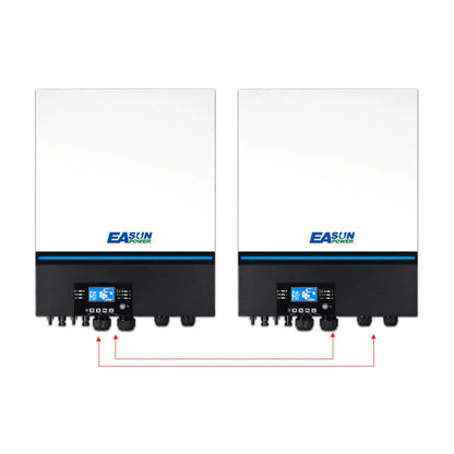 EASUN POWER SMW 11KW Inverter Off-Grid con 2 Caricatori Solari MPPT da 150A Integrati e WiFi