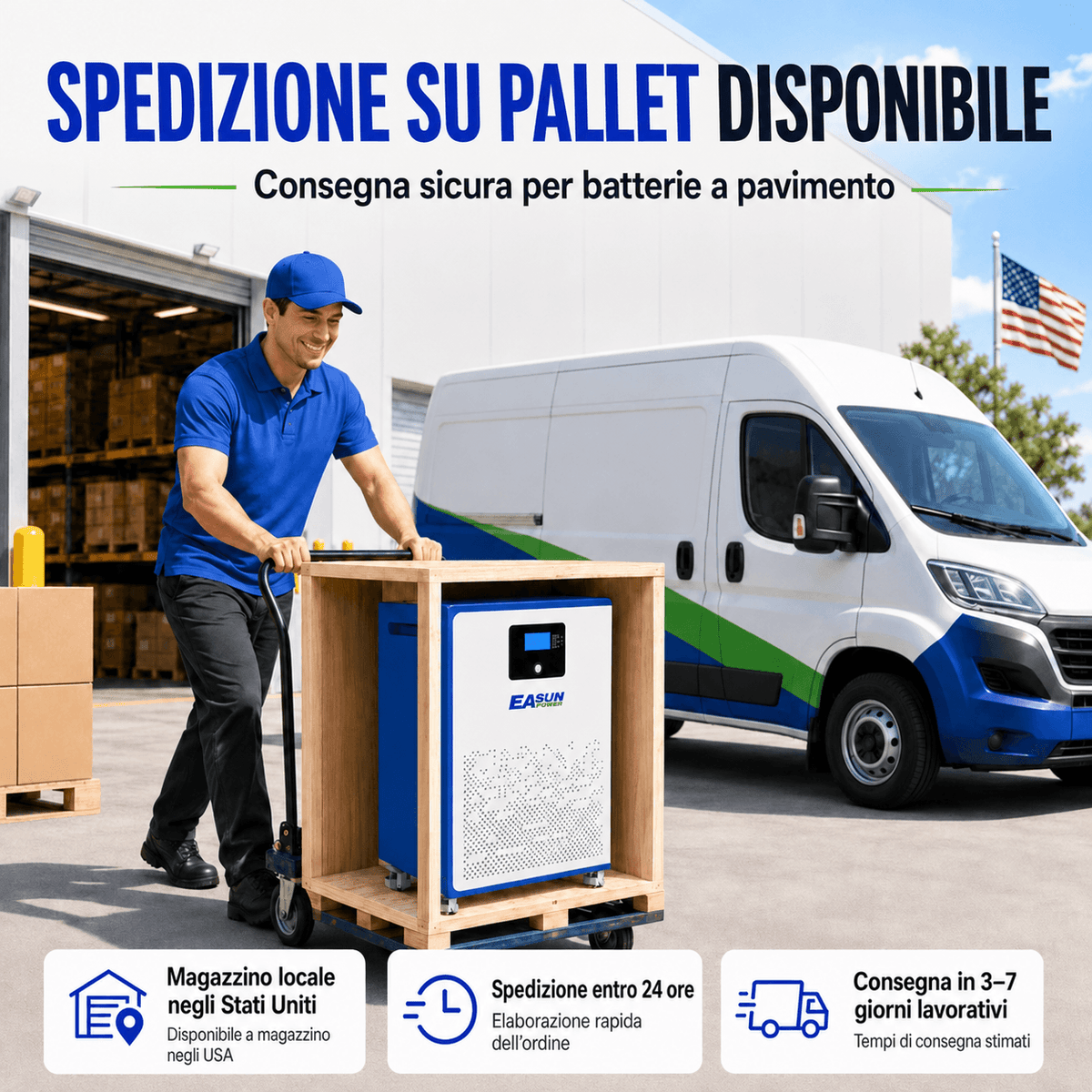 Batteria Fotovoltaico 15kWh 48V EASUN | Powerwall Modulare