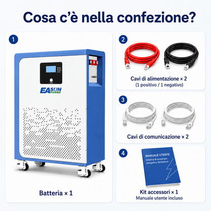 Batteria Fotovoltaico 15kWh 48V EASUN | Powerwall Modulare
